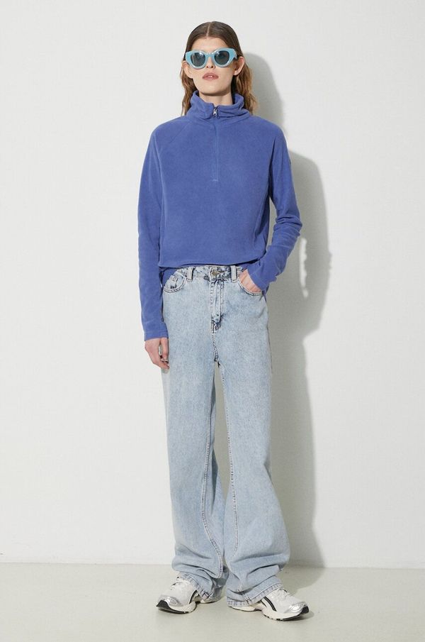 Columbia Sportska dukserica Columbia Glacial boja: tamno plava, bez uzorka