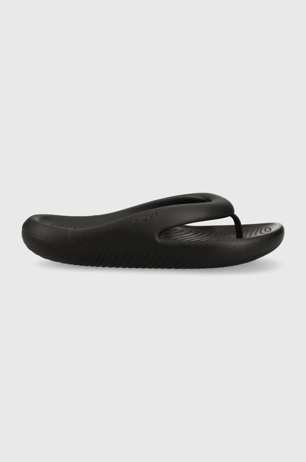 Crocs Japanke Crocs Mellow Slide za žene, boja: crna, ravni potplat, 208437
