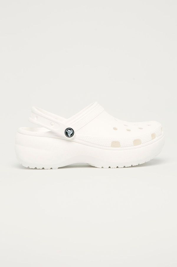Crocs Natikače Crocs Classic Platform Clog za žene, boja: bijela, 206750