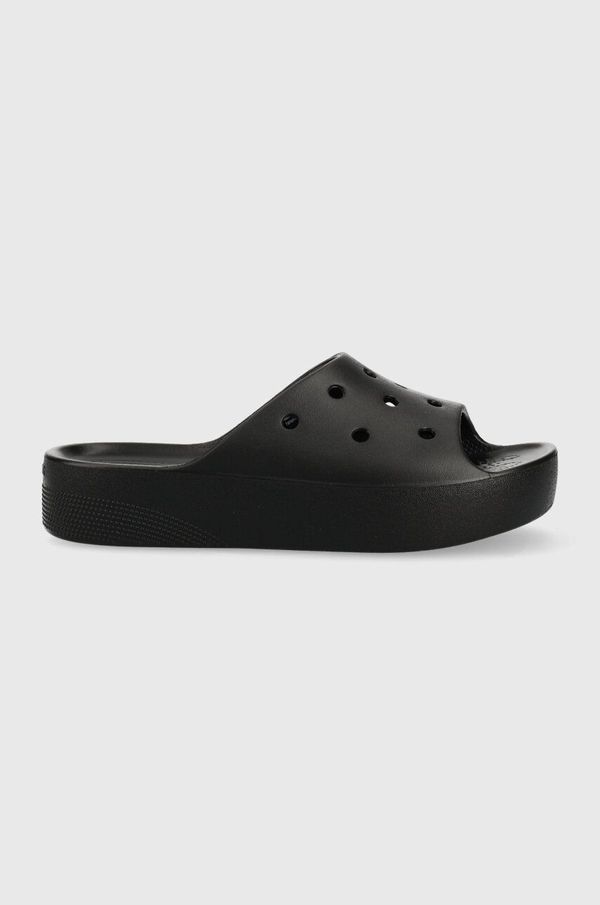 Crocs Natikače Crocs Classic Platform Slide za žene, boja: crna, s platformom, 208180