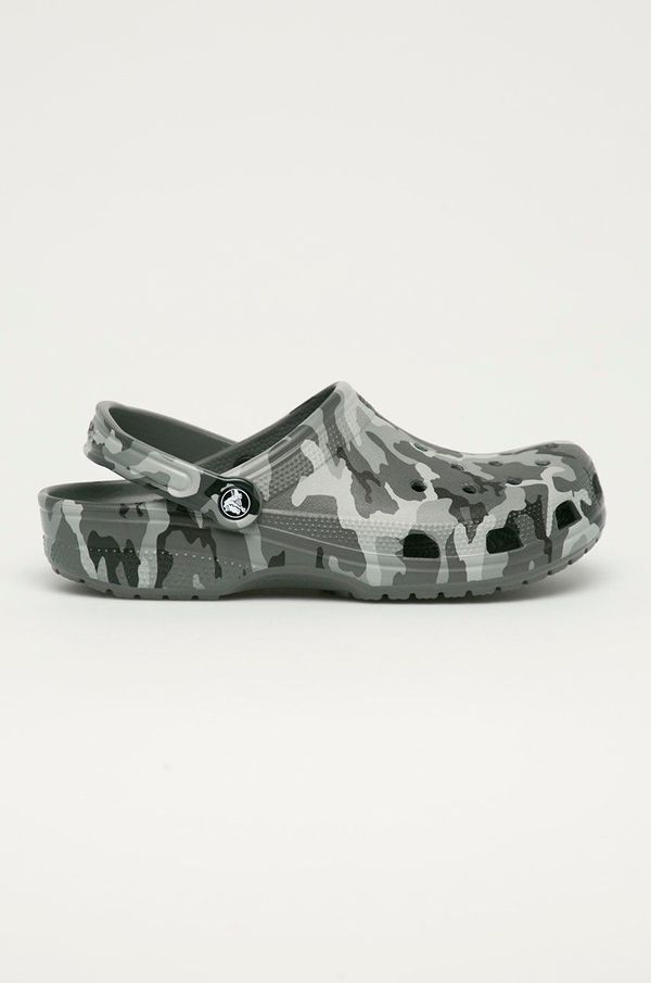 Crocs Natikače Crocs Classic Pritned Camo Clog za muškarce, boja: siva, RINTED.CAMO.CLOG.206454-ARMYGREEN/