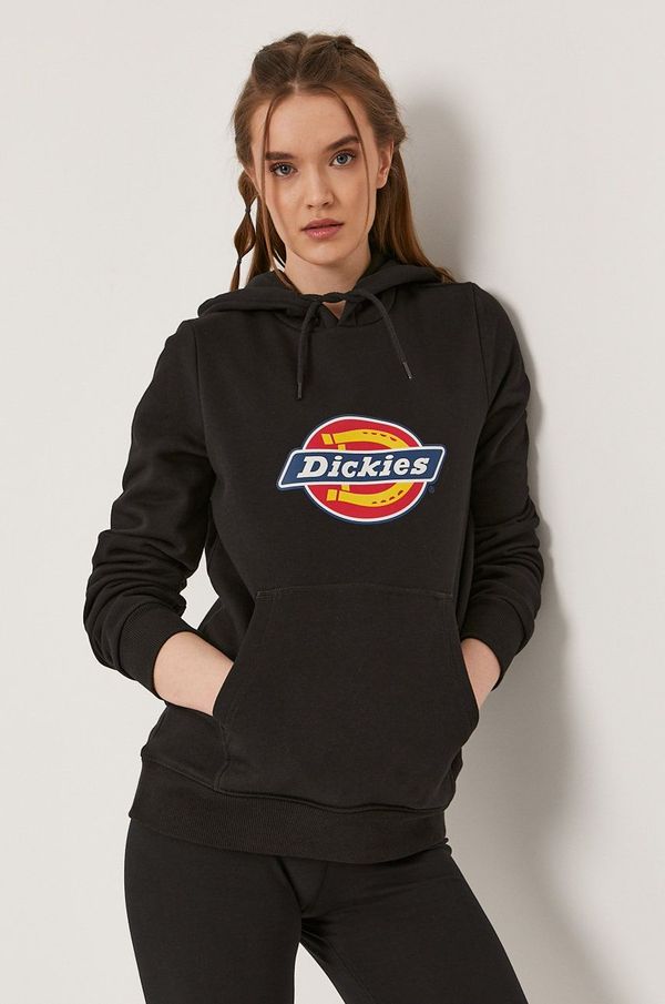 Dickies Dukserica Dickies za žene, boja: crna, s kapuljačom, DK0A4XCCBLK-BLACK
