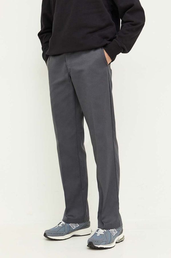 Dickies Hlače Dickies 874 za muškarce, boja: siva, ravni kroj