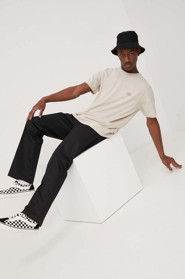 Dickies Hlače Dickies za muškarce, boja: crna, ravni kroj, DK0A4XK6BLK-Black