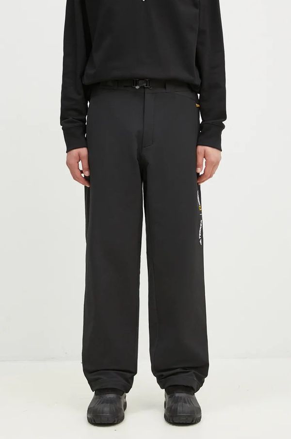 adidas Donji dio trenirke adidas National Geographic Pant boja: crna, s aplikacijom, IX7923