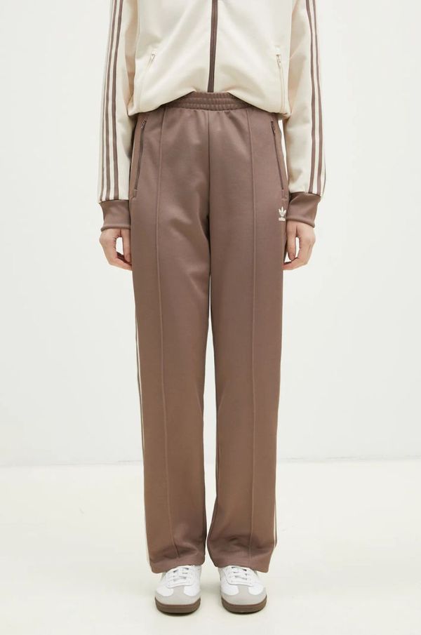 adidas Originals Donji dio trenirke adidas Originals Beckenbauer Classic boja: smeđa, s aplikacijom, JC5792