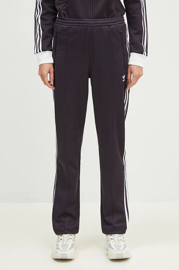 adidas Originals Donji dio trenirke adidas Originals Beckenbauer Track Pant boja: ljubičasta, s aplikacijom, IY2224
