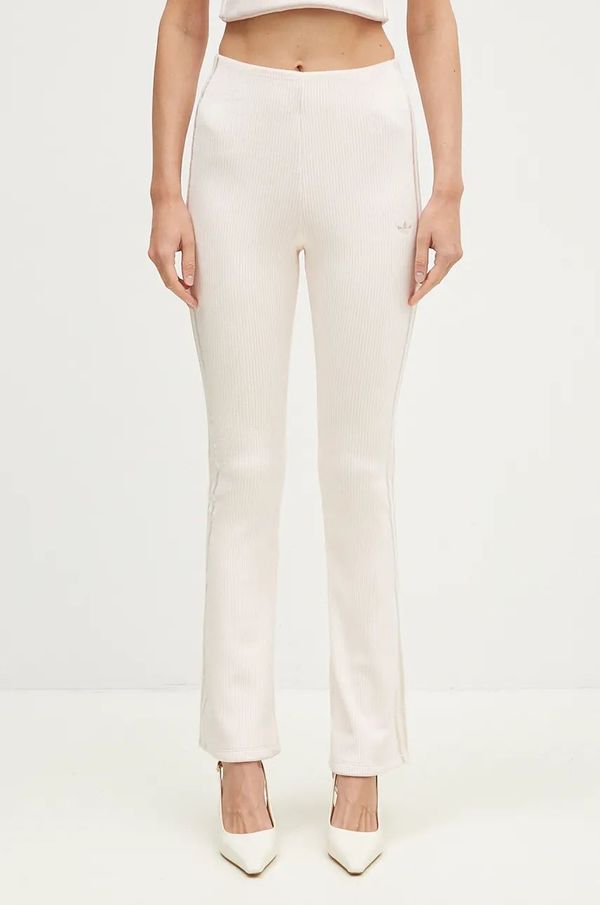 adidas Originals Donji dio trenirke adidas Originals Femme Galore Rib Flared Legging boja: ružičasta, s aplikacijom, JN3023