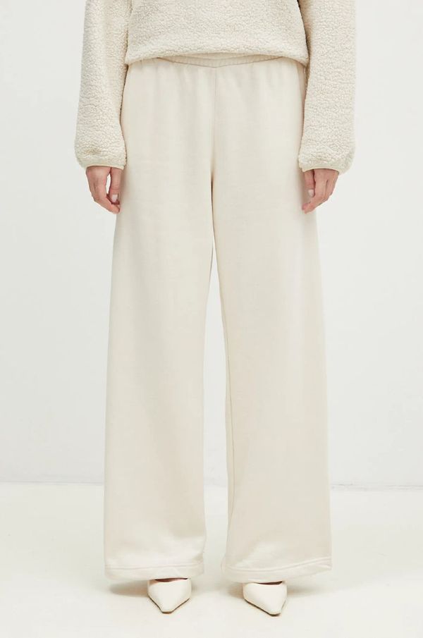 adidas Originals Donji dio trenirke adidas Originals Femme Galore Wideleg Fleece Pants boja: bež, bez uzorka, JN3027