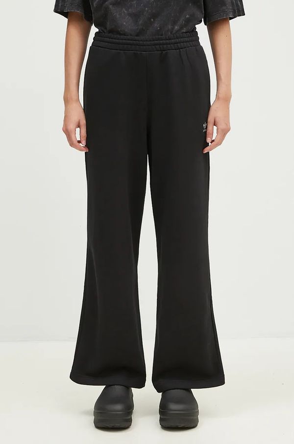 adidas Originals Donji dio trenirke adidas Originals Femme Galore Wideleg Fleece Pants boja: crna, bez uzorka, JN3030