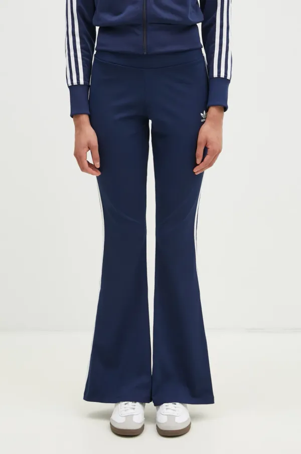 adidas Originals Donji dio trenirke adidas Originals Flared Leggings boja: tamno plava, s uzorkom, JD4602