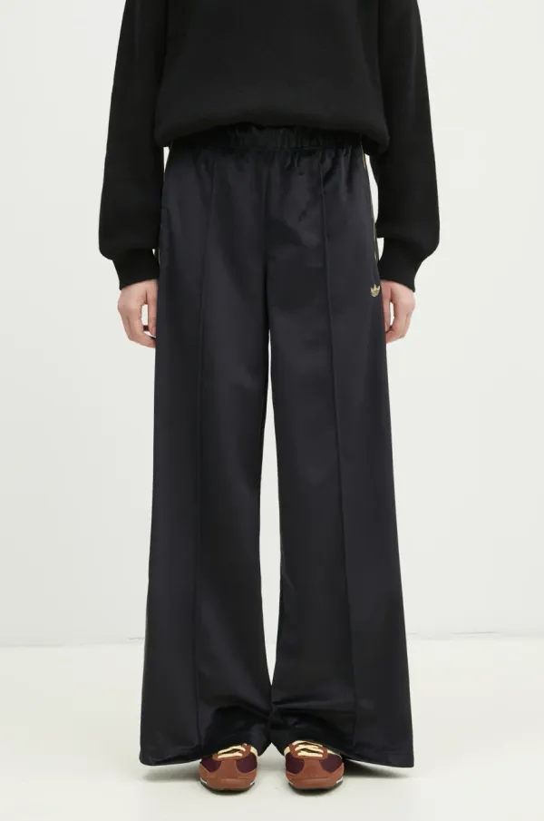 adidas Originals Donji dio trenirke adidas Originals VELOUR TRCKPANT za žene, boja: crna, s uzorkom, JI5755