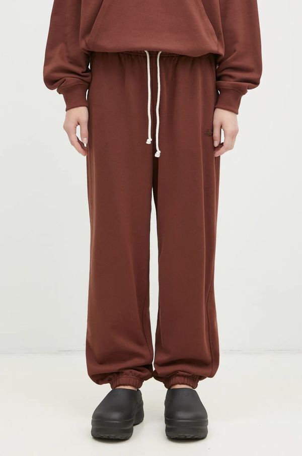 New Balance Donji dio trenirke New Balance boja: smeđa, bez uzorka, WP41513ROK