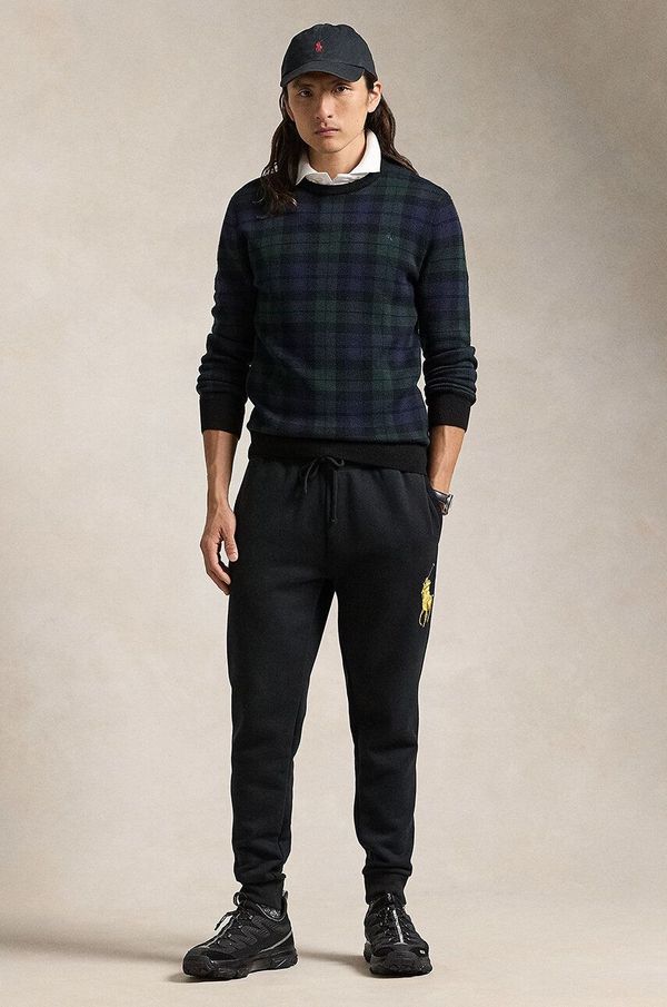 Polo Ralph Lauren Donji dio trenirke Polo Ralph Lauren boja: crna, bez uzorka, 710952242