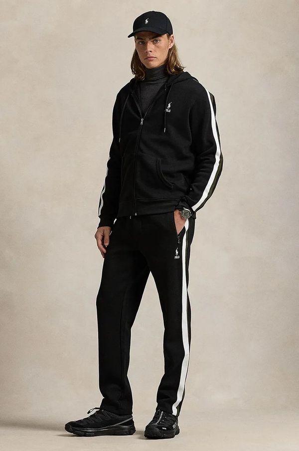 Polo Ralph Lauren Donji dio trenirke Polo Ralph Lauren boja: crna, bez uzorka, 710953167