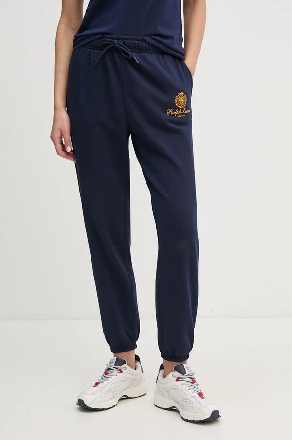 Polo Ralph Lauren Donji dio trenirke Polo Ralph Lauren boja: tamno plava, bez uzorka, 211959889