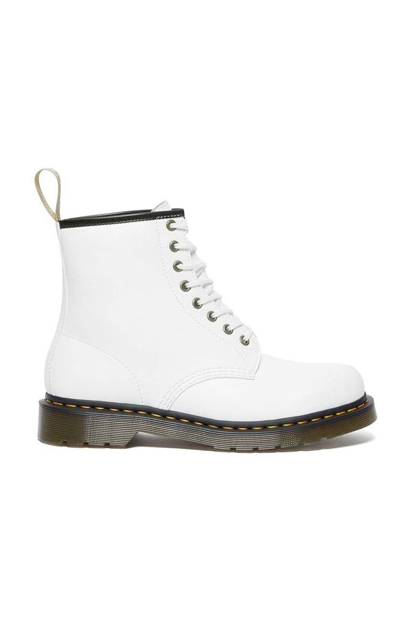 Dr. Martens Gležnjače Dr. Martens 1460 Vegan za žene, boja: bijela, ravni potplat