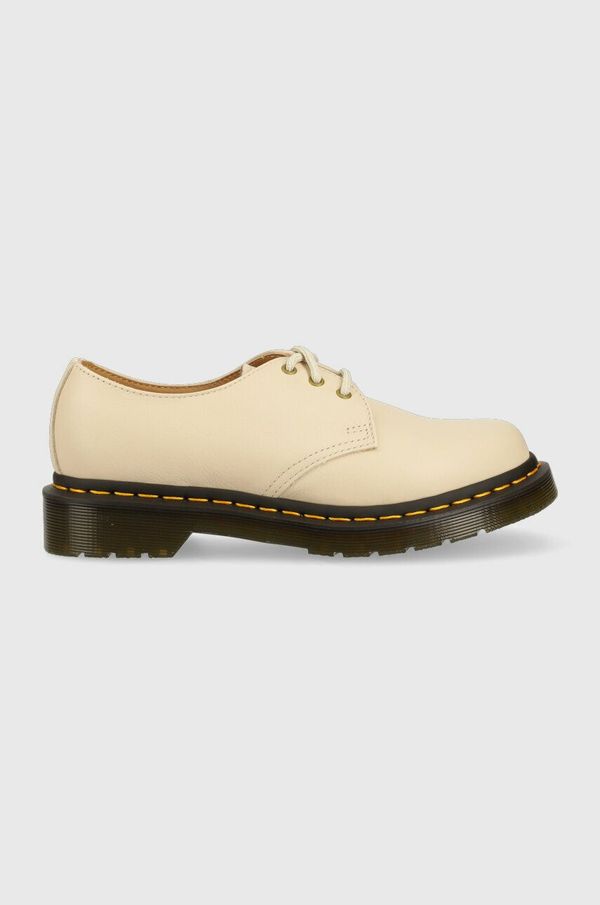 Dr. Martens Kožne cipele Dr. Martens 1461 za žene, boja: bež, s platformom, DM24256292-Parchment