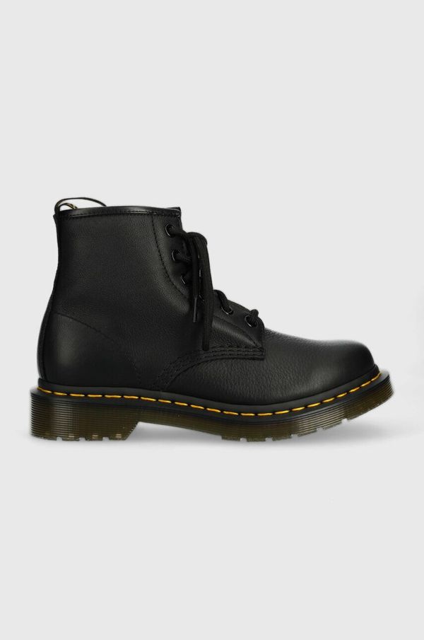 Dr. Martens Kožne čizme Dr. Martens 101 za žene, boja: crna, s platformom, DM30700001