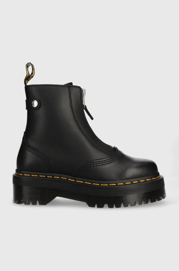 Dr. Martens Kožne gležnjače Dr. Martens Jetta za žene, boja: crna, s platformom, DM27656001-Black