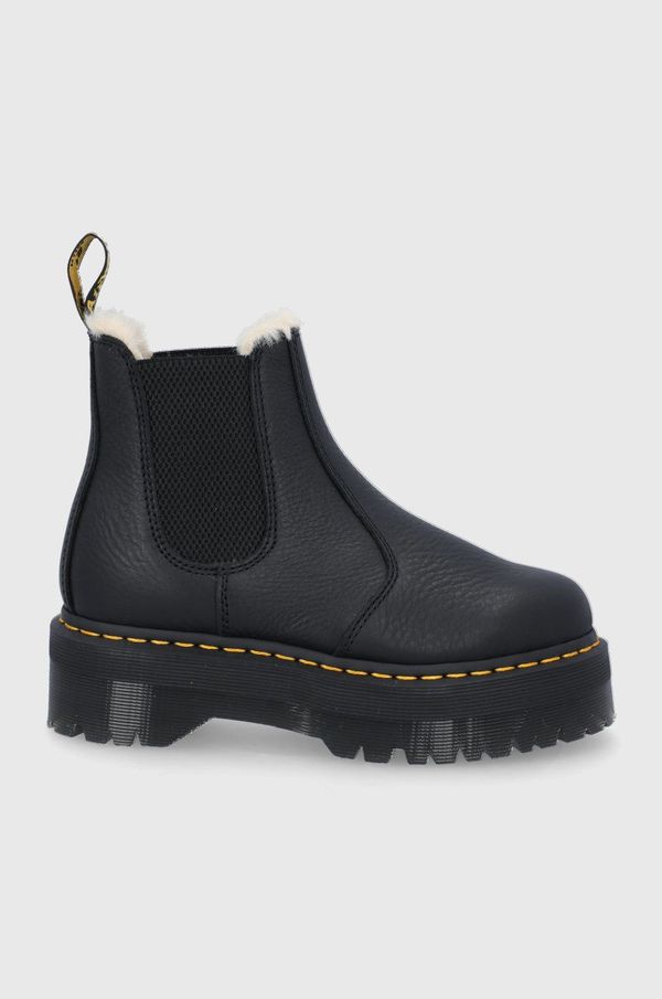 Dr. Martens Kožne gležnjače Dr. Martens Quad FL 2976 za žene, boja: crna, 25635001-Black.Pisa