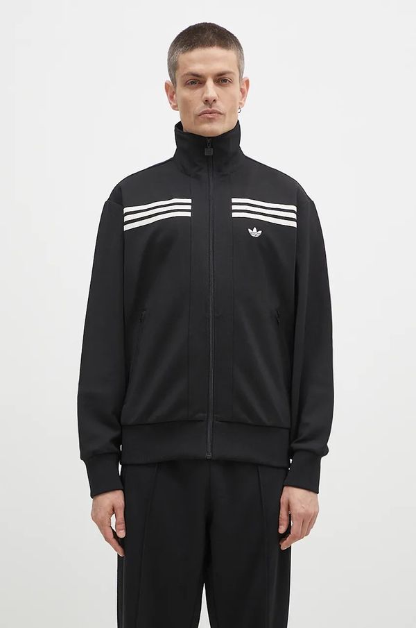 adidas Originals Dukserica adidas Originals 70s Track Top za muškarce, boja: crna, s aplikacijom, JN5962
