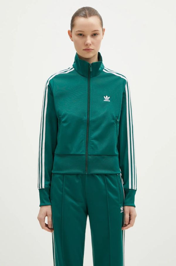 adidas Originals Dukserica adidas Originals Adicolor Classics Firebird za žene, boja: zelena, s aplikacijom, JC8262