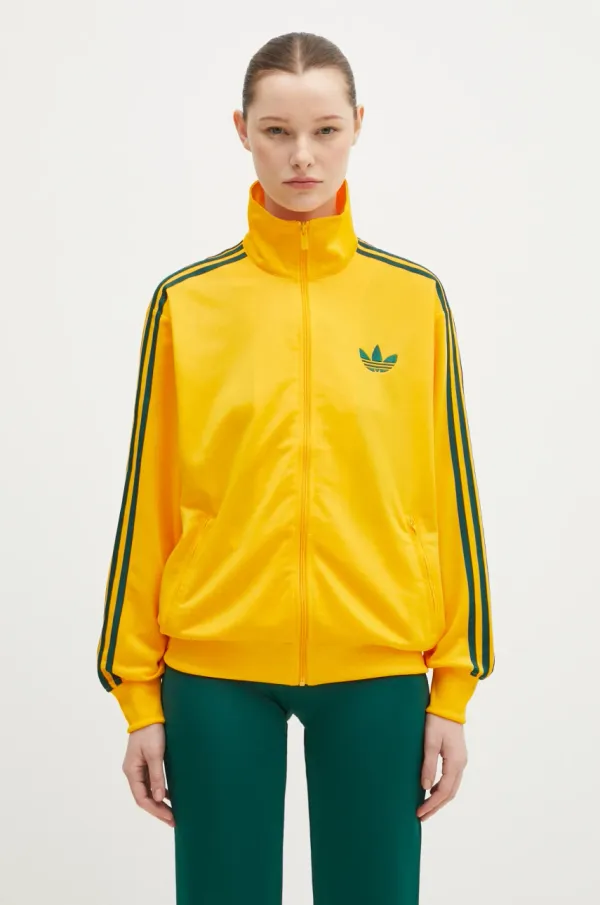 adidas Originals Dukserica adidas Originals Firebird za žene, boja: narančasta, s aplikacijom, JP2300