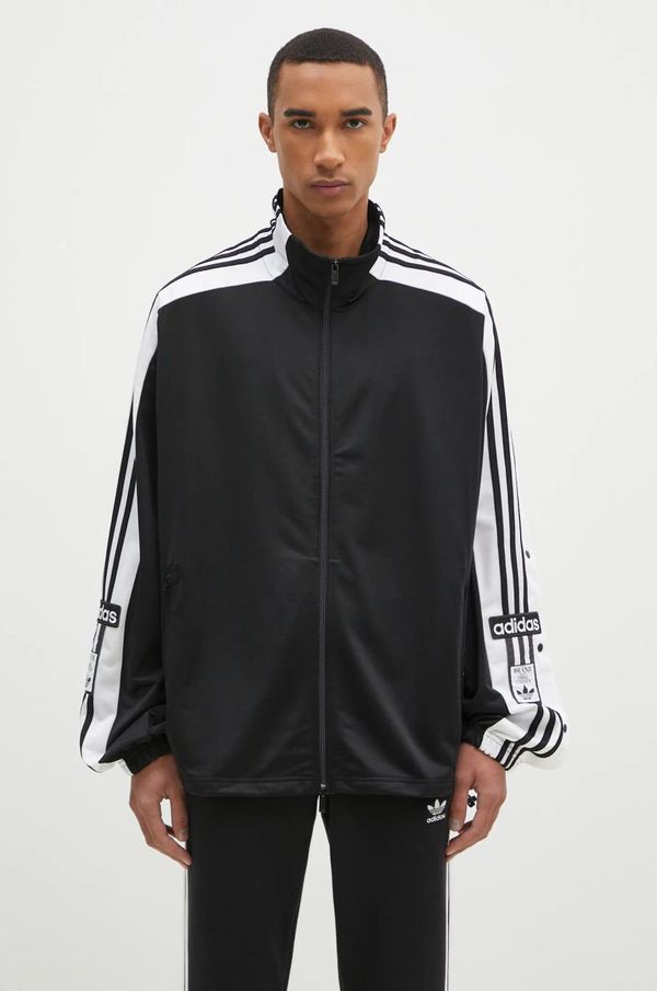 adidas Originals Dukserica adidas Originals Megabreak Jacket za muškarce, boja: crna, s uzorkom, JN0810