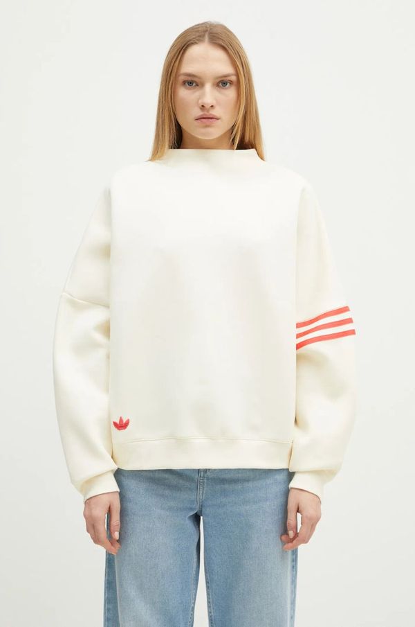 adidas Originals Dukserica adidas Originals Neuclassics za žene, boja: bež, s aplikacijom, JI8522