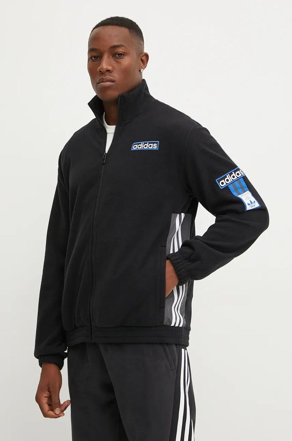 adidas Originals Dukserica adidas Originals Puffer Adibreak Tracktop za muškarce, boja: crna, s aplikacijom, IY4847