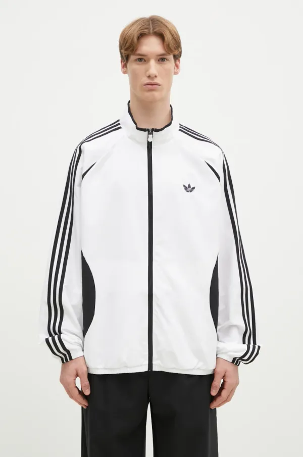adidas Originals Dukserica adidas Originals Teamgeist Tracktop za muškarce, boja: bijela, s uzorkom, JP1116