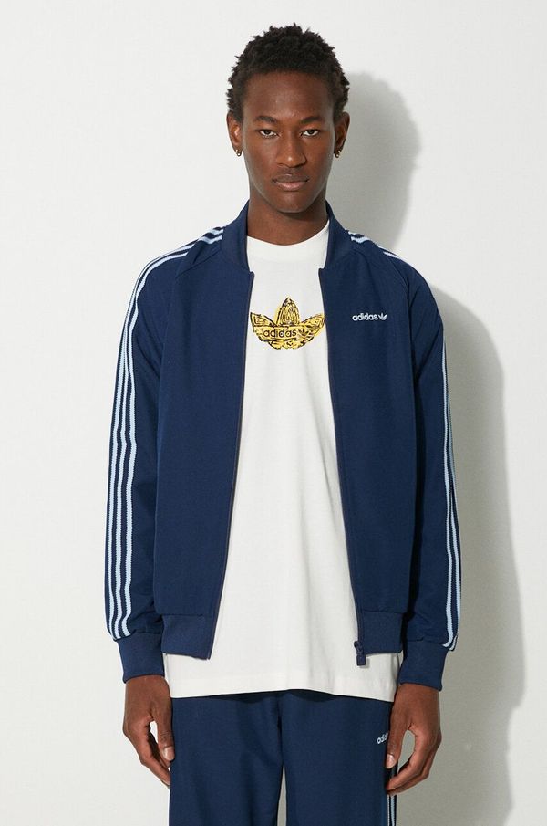 adidas Originals Dukserica adidas Originals za muškarce, boja: tamno plava, s aplikacijom, IX9626