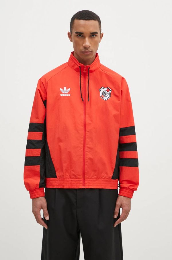adidas Dukserica adidas River Plate 1994 Tracktop za muškarce, boja: crvena, s uzorkom, IV7543