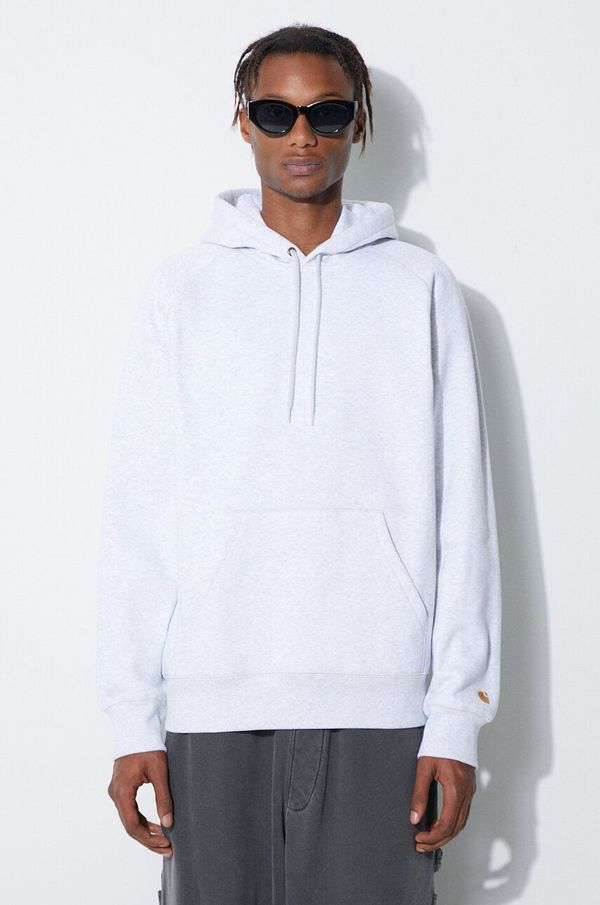 Carhartt WIP Dukserica Carhartt WIP Chase za muškarce, boja:  narančasta, s kapuljačom, bez uzorka, I026384-PHOENIX/GO