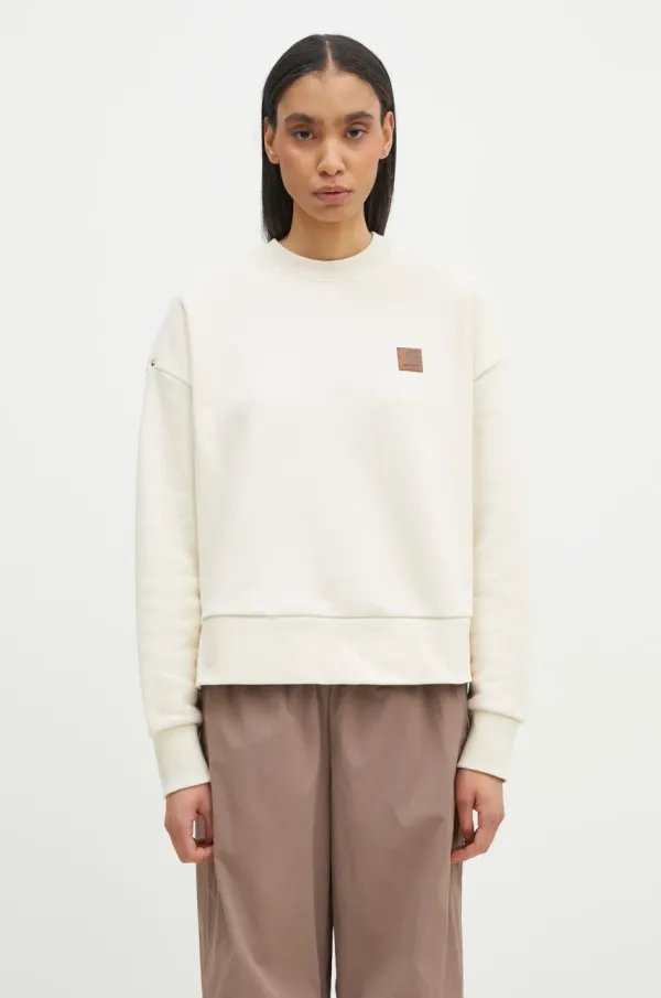 Carhartt WIP Dukserica Carhartt WIP Eldon Sweat za žene, boja: bež, bez uzorka, I034373.05XX