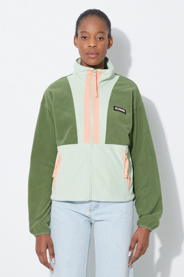 Columbia Dukserica Columbia Back Bowl za žene, boja: zelena, s uzorkom