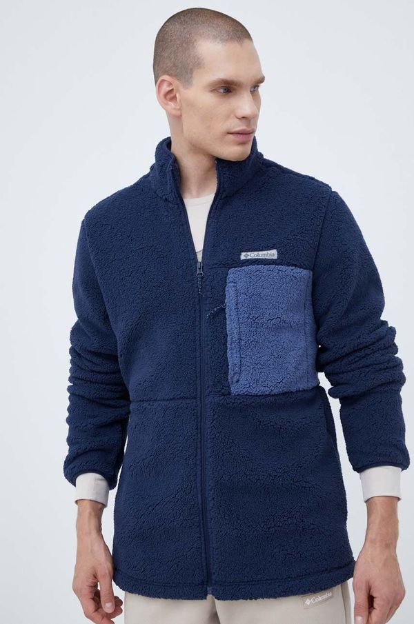 Columbia Dukserica Columbia za muškarce, boja: tamno plava, bez uzorka