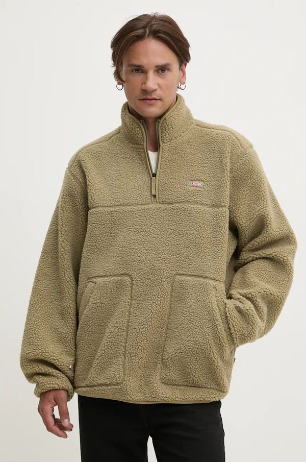 Dickies Dukserica Dickies za muškarce, boja: zelena, bez uzorka