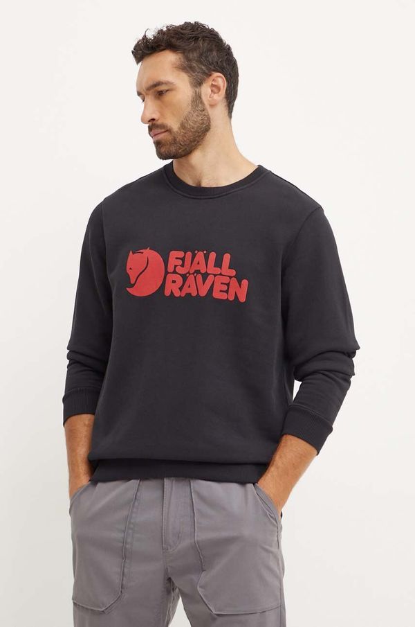 Fjallraven Dukserica Fjallraven Fjällräven Logo boja: crna, s tiskom, F84142.550