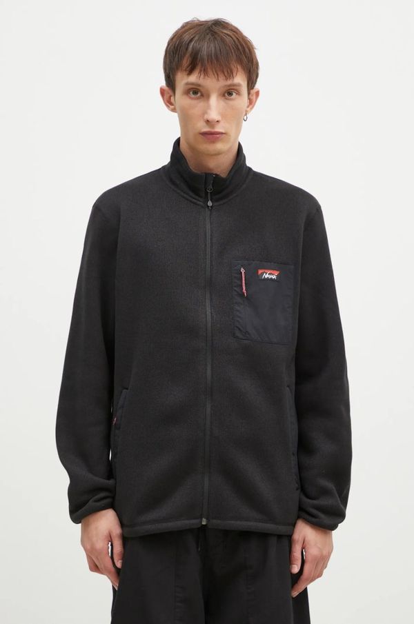 Nanga Dukserica Nanga Polartec Fleece Zip Blouson za muškarce, boja: crna, bez uzorka, NW2241.1D509