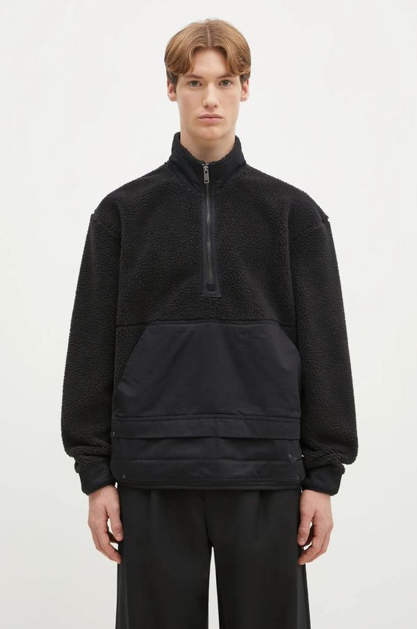 adidas Originals Dukserica od flisa adidas Originals Essential boja: crna, bez uzorka, JC9596