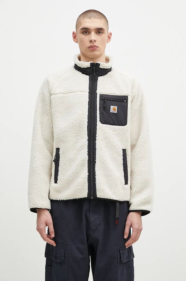 Carhartt WIP Dukserica od flisa Carhartt WIP Prentis Liner boja: bež, bez uzorka, I025120.2DUXX