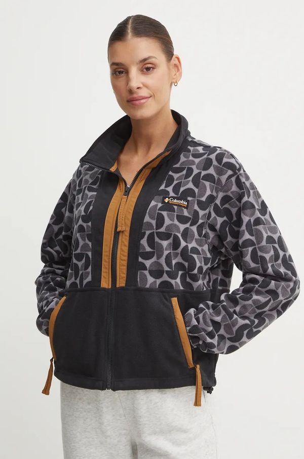 Columbia Dukserica od flisa Columbia Backbowl II Printed FZ boja: crna, s uzorkom, 2098513