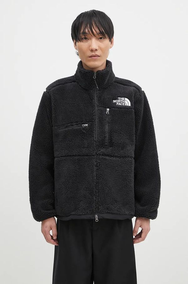 The North Face Dukserica od flisa The North Face Denali X boja: crna, s aplikacijom, NF0A86ZWJK31