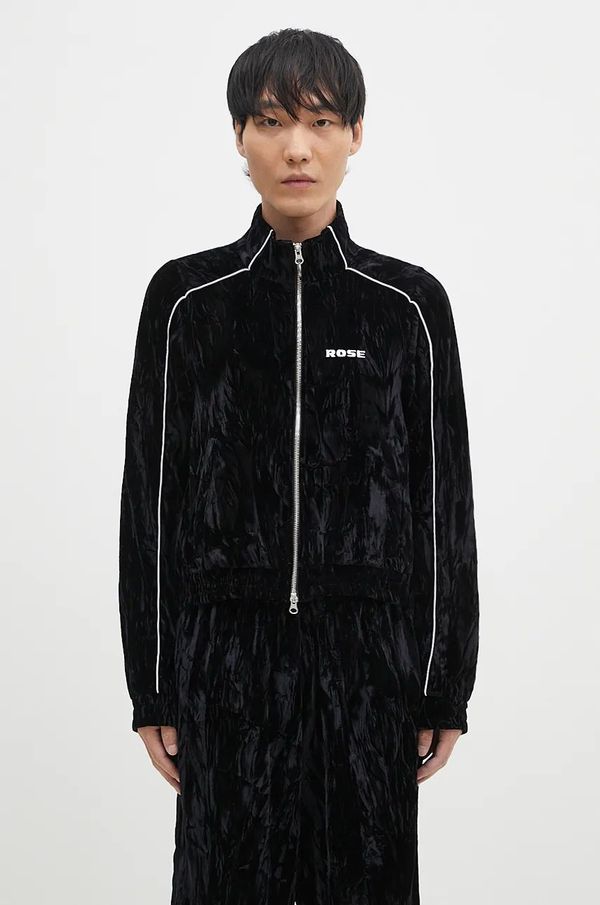 Martine Rose Dukserica od velura Martine Rose Shrunken Track Jacket boja: crna, bez uzorka, 164WF04001