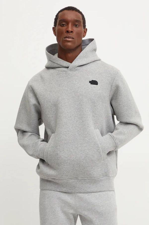 The North Face Dukserica The North Face Pull-on za muškarce, boja: siva, s kapuljačom, melanž, NF0A8AMBEC41