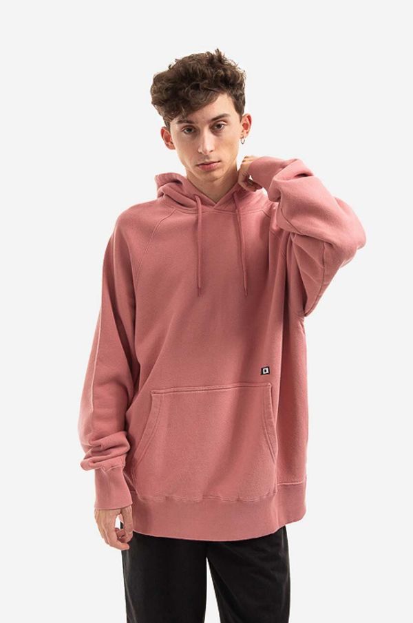 Edwin Pamučna dukserica Edwin Mood Hoodie Sweat za muškarce, boja: ružičasta, s kapuljačom, bez uzorka, I030316.0WT67-Pink