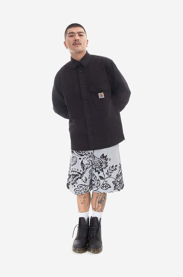 Engineered Garments Kratke hlače Engineered Garments za muškarce, boja: siva, melanž, 23S1B034.NL071-NL071