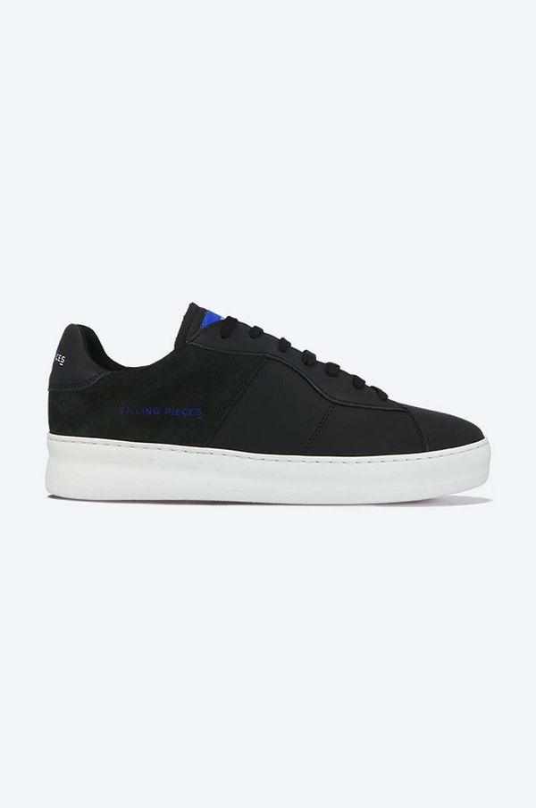 Filling Pieces Kožne tenisice Filling Pieces Low Plain Court 683 Organic boja: crna, 42227272006
